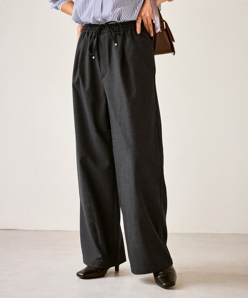 ROPE' PICNIC（ロペピクニック）の「イージーワイドパンツ/リンクコーデ（その他パンツ・レディース・ベージュ系その他2/グレー/グレー系その他・36/40/38）」の2枚目の写真