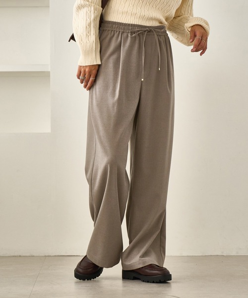 ROPE' PICNIC（ロペピクニック）の「イージーワイドパンツ/リンクコーデ（その他パンツ・レディース・ベージュ系その他2/グレー/グレー系その他・36/40/38）」の3枚目の写真