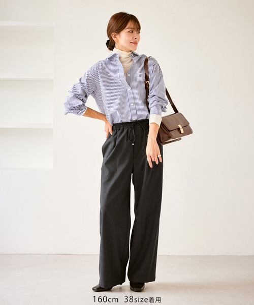 ROPE' PICNIC（ロペピクニック）の「イージーワイドパンツ/リンクコーデ（その他パンツ・レディース・ベージュ系その他2/グレー/グレー系その他・36/40/38）」の19枚目の写真