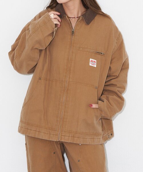 コーデュロイカラーダックワークジャケット（ブルゾン）｜CIAOPANIC