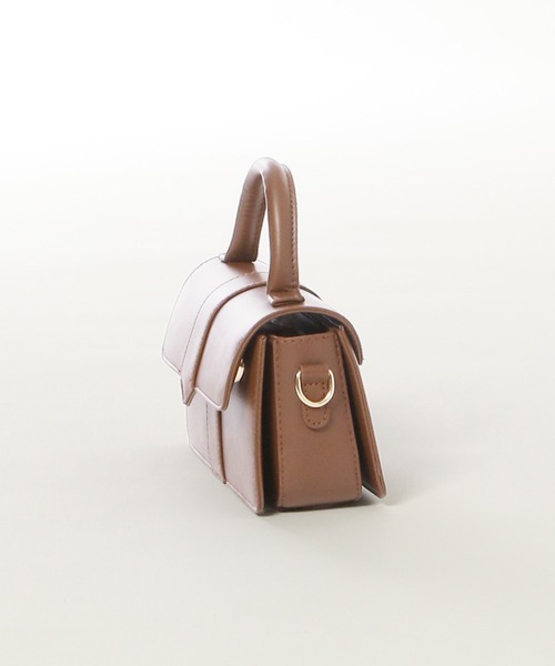 mysty woman（ミスティウーマン）の「ノーブルフラップBAG　608042（ショルダーバッグ・レディース・ブラック/ブラウン・FREE）」の9枚目の写真