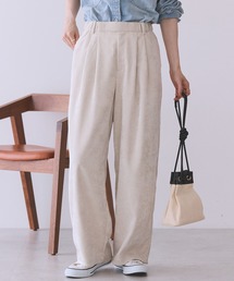 【タグ付き未使用品】TED BAKER　ホワイトコーデュロイ　ワイドパンツ サス付きワイドパンツ ワイドパンツ パンツ レディース 送料無料