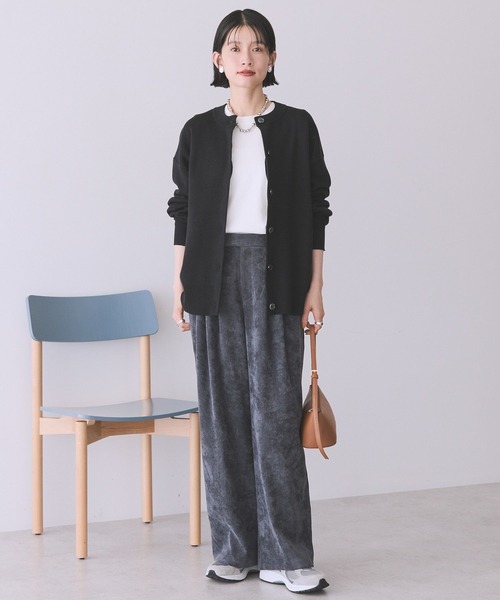 AMERICAN HOLIC(アメリカンホリック)の「コーデュロイワイドパンツ(その他パンツ・レディース・ネイビー/チャコールグレー/ブルー/アイボリー・S/M/L)」の10枚目の写真