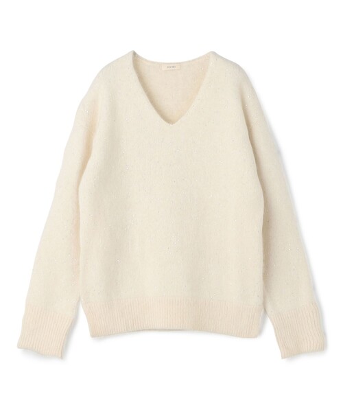 フォックスカシミヤ Vネックプルオーバー（ニット/セーター）｜DES