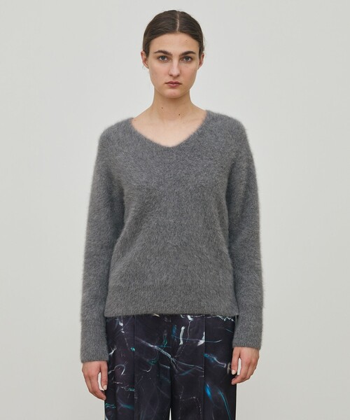 DES PRES デプレ フォックスカシミヤ Vネックプルオーバー フォックスカシミヤ Vネックプルオーバー（ニット/セーター）｜DES