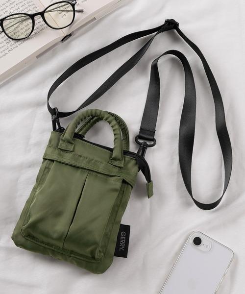 GERRY（ジェリー）の「【79】【GERRY/ジェリー】ロゴワンポイント ヘルメット ミニバック（ハンドバッグ・メンズ・グリーン/ネイビー/チャコールグレー/ブラック・FREE）」の4枚目の写真