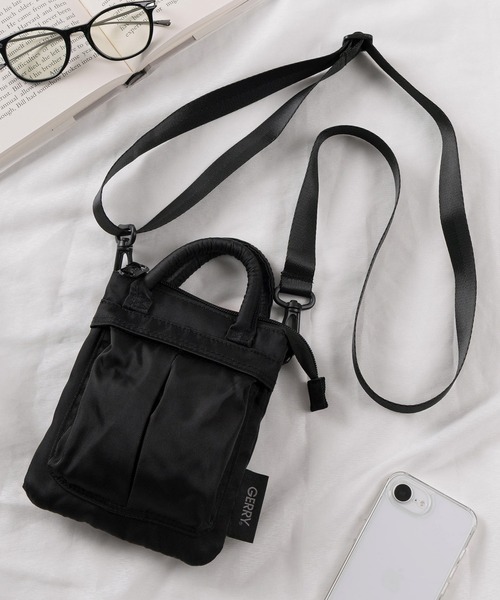 GERRY（ジェリー）の「【79】【GERRY/ジェリー】ロゴワンポイント ヘルメット ミニバック（ハンドバッグ・メンズ・グリーン/ネイビー/チャコールグレー/ブラック・FREE）」の2枚目の写真