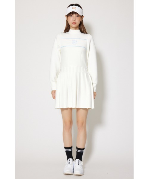 【RIENDA GOLF】バックリボンRNDロゴカットワンピース 秋服 冬服 RIENDA GOLF】バックリボンRNDロゴカットワンピース 秋服 冬服