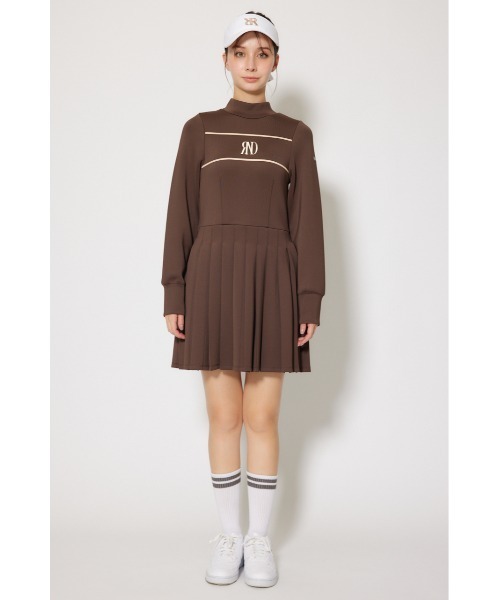 RIENDA GOLF】バックリボンRNDロゴカットワンピース 秋服 冬服