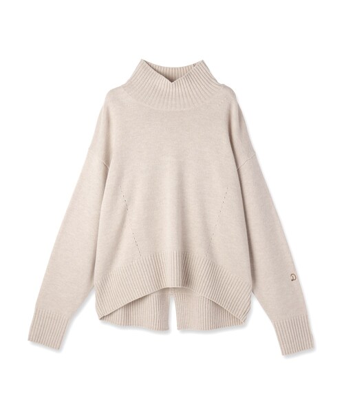 DRESSTERIOR(ドレステリア)の「ミドルゲージハイネックプルオーバー(ニット/セーター・レディース・ブラック/サンドベージュ/パープル/レッド系1・34/36/38)」の7枚目の写真