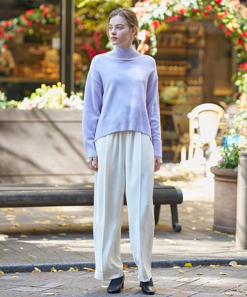 DRESSTERIOR(ドレステリア)の「ミドルゲージハイネックプルオーバー(ニット/セーター・レディース・ブラック/サンドベージュ/パープル/レッド系1・34/36/38)」の19枚目の写真