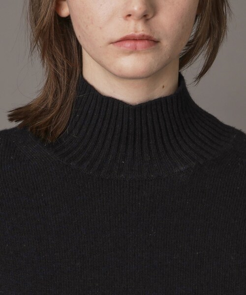 DRESSTERIOR(ドレステリア)の「ミドルゲージハイネックプルオーバー(ニット/セーター・レディース・ブラック/サンドベージュ/パープル/レッド系1・34/36/38)」の5枚目の写真