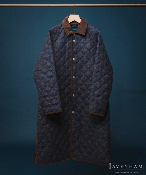 セール】LAVENHAM (ラベンハム) 別注 Belted Chantry (ウィンドウペン