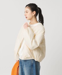 BEAUTY&YOUTH UNITED ARROWS | ポリエステルブレンド ノーカラーバルーンジップブルゾン(ブルゾン)