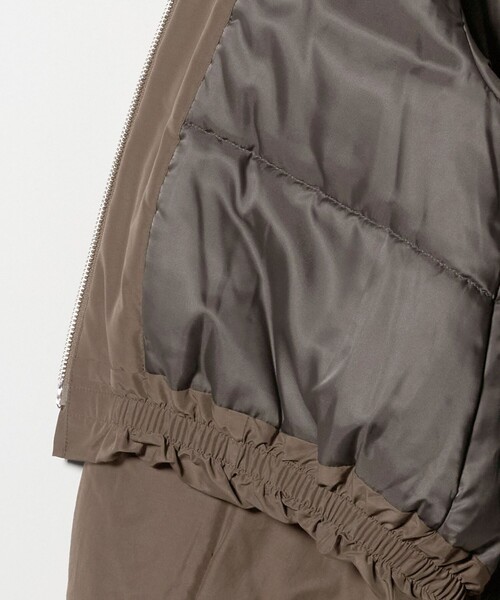 BEAUTY&YOUTH UNITED ARROWS（ビューティーアンドユースユナイテッドアローズ）の「ポリエステルブレンド ノーカラーバルーンジップブルゾン（ブルゾン・レディース・ブラック/オフホワイト/モカ・M/S）」の20枚目の写真