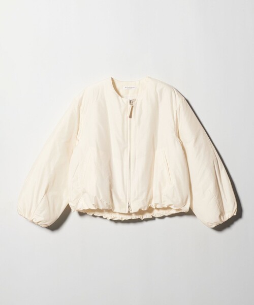 BEAUTY&YOUTH UNITED ARROWS（ビューティーアンドユースユナイテッドアローズ）の「ポリエステルブレンド ノーカラーバルーンジップブルゾン（ブルゾン・レディース・ブラック/オフホワイト/モカ・M/S）」の22枚目の写真