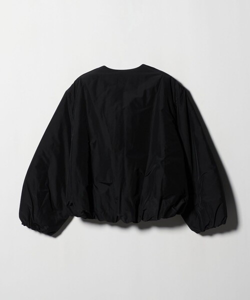 BEAUTY&YOUTH UNITED ARROWS(ビューティーアンドユースユナイテッドアローズ)の「ポリエステルブレンド ノーカラーバルーンジップブルゾン(ブルゾン・レディース・ブラック/オフホワイト/モカ・M/S)」の9枚目の写真