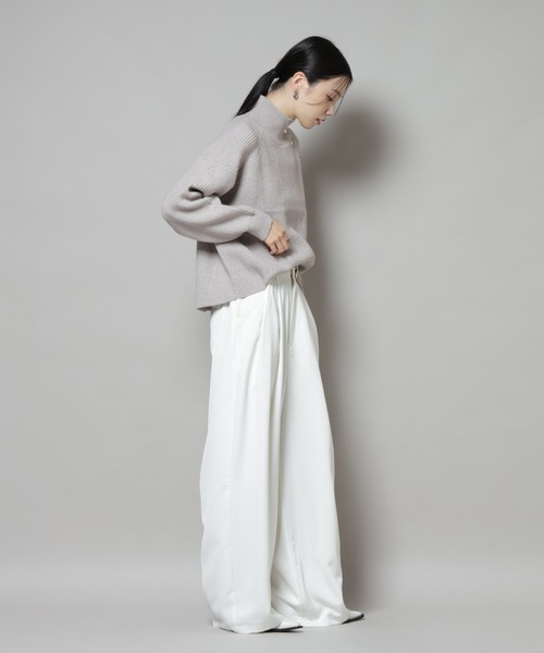 NANO universe（ナノユニバース）の「釦ディティールニットプルオーバー（ニット/セーター・レディース・グレー/ベージュ/ネイビー・FREE）」の17枚目の写真