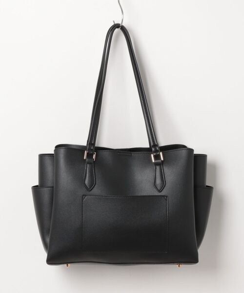 Honeys（ハニーズ）の「ポーチ付軽量Ａ４トート（トートバッグ・レディース・ブラック/グレイッシュベージュ/ライトグレー/ブラウン・FREE）」の17枚目の写真