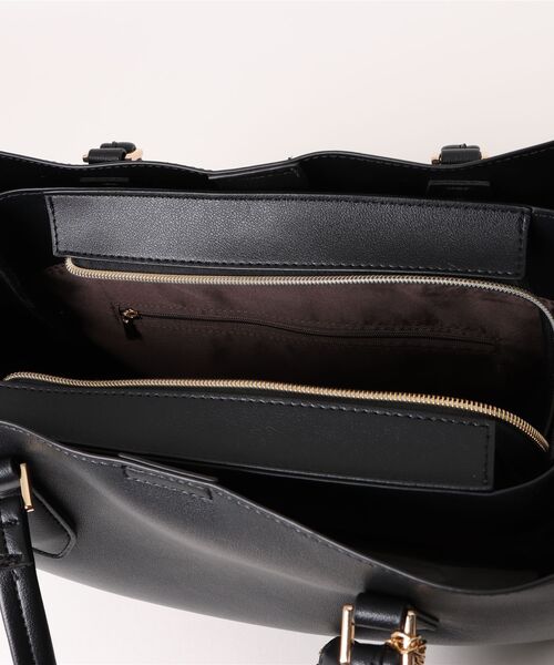 Honeys（ハニーズ）の「ポーチ付軽量Ａ４トート（トートバッグ・レディース・ブラック/グレイッシュベージュ/ライトグレー/ブラウン・FREE）」の19枚目の写真