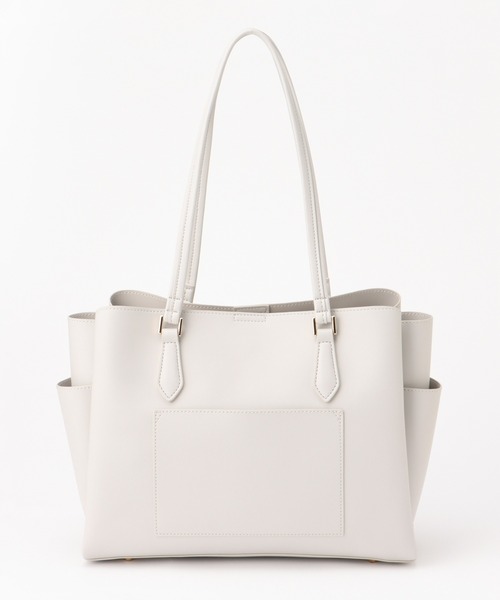 Honeys（ハニーズ）の「ポーチ付軽量Ａ４トート（トートバッグ・レディース・ブラック/グレイッシュベージュ/ライトグレー/ブラウン・FREE）」の9枚目の写真