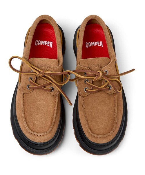 CAMPER（カンペール）の「[カンペール] BRUTUS+ / カジュアルシューズ（モカシン/デッキシューズ・レディース・キャメル・23.5cm/25.5cm/23.0cm/24.0cm/25.0cm/22.5cm）」の5枚目の写真