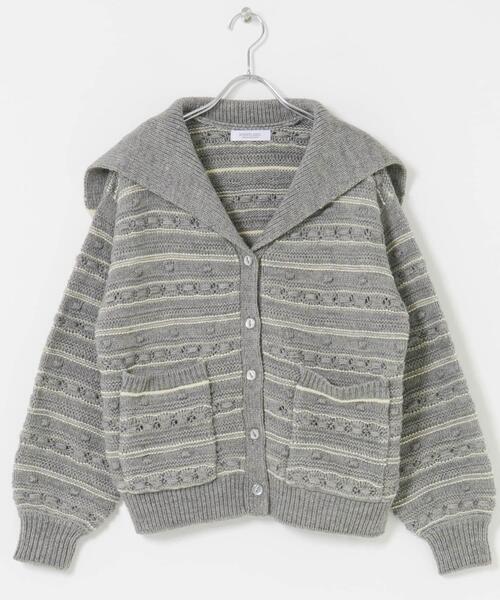 URBAN RESEARCH Sonny Label(アーバンリサーチサニーレーベル)の「ボーダーアソート柄編みニット(ニット/セーター・レディース・オフホワイト/グレー/ネイビー・FREE)」の11枚目の写真