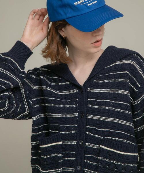 URBAN RESEARCH Sonny Label(アーバンリサーチサニーレーベル)の「ボーダーアソート柄編みニット(ニット/セーター・レディース・オフホワイト/グレー/ネイビー・FREE)」の14枚目の写真