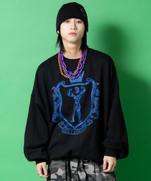 a.p.o.v.（エーピーオービー）の「a.p.o.v. コミカルアメカジライクプリントオーバーサイズスウェットトレーナー（スウェット）」