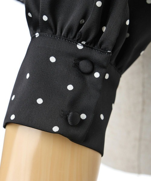 an another angelus（アンアナザーアンジェラス）の「ブローチ付きドットブラウス/fint フィント（シャツ/ブラウス・レディース・ブラック×ホワイト/ホワイト×ブラック・FREE）」の20枚目の写真