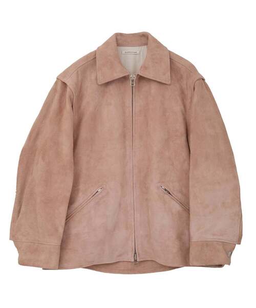CURRENTAGE（カレンテージ）の「【CURRENTAGE/カレンテージ】Leather jacket（ライダースジャケット・レディース・キャメル/ピンク・1/2）」の8枚目の写真