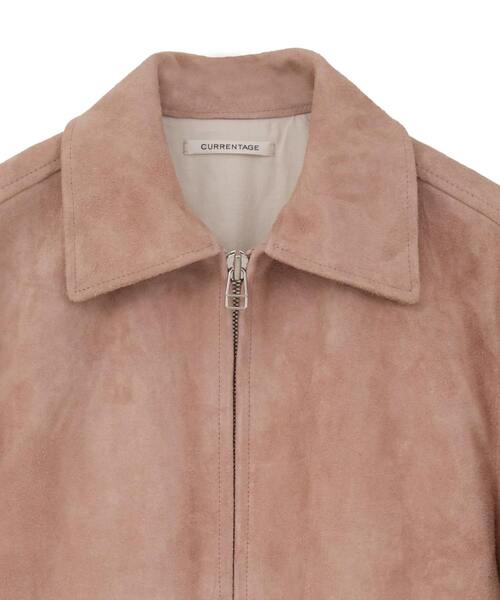 CURRENTAGE（カレンテージ）の「【CURRENTAGE/カレンテージ】Leather jacket（ライダースジャケット・レディース・キャメル/ピンク・1/2）」の10枚目の写真