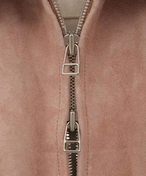 CURRENTAGE（カレンテージ）の「【CURRENTAGE/カレンテージ】Leather jacket（ライダースジャケット・レディース・キャメル/ピンク・1/2）」の14枚目の写真