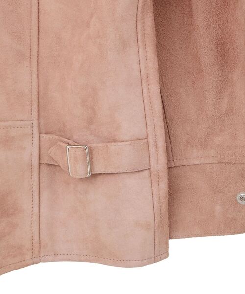 CURRENTAGE（カレンテージ）の「【CURRENTAGE/カレンテージ】Leather jacket（ライダースジャケット・レディース・キャメル/ピンク・1/2）」の15枚目の写真