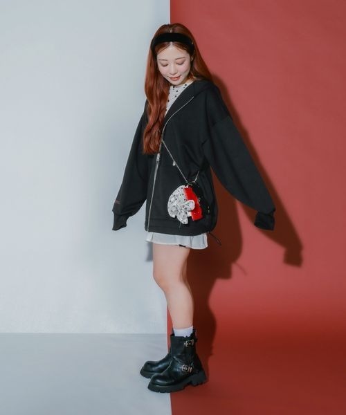 JEANASIS(ジーナシス)の「【marimo企画】CHARM BIG chouchou/595541(シュシュ・レディース・ホワイト系その他/ブラック/ホワイト・FREE)」の12枚目の写真