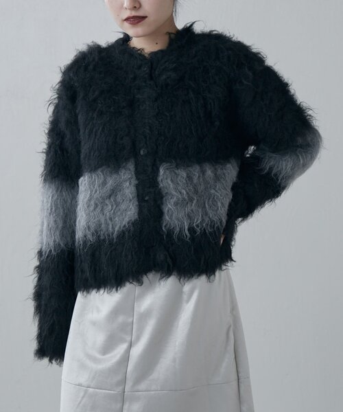 セール】配色シャギーカーディガン（ニット/セーター）｜Lui's（ルイス