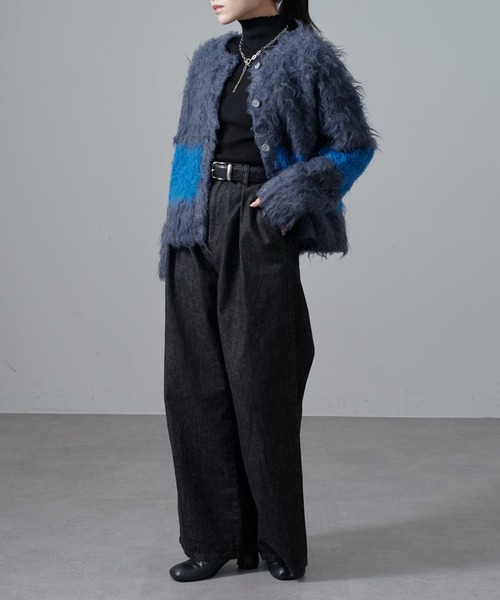 セール】配色シャギーカーディガン（ニット/セーター）｜Lui's（ルイス