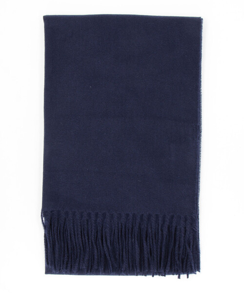 COMME CA ISM(コムサイズム)の「ツイル ソリッド ストール(ストール/ショール・メンズ・ネイビー/グレー/ブルー・FREE)」の3枚目の写真