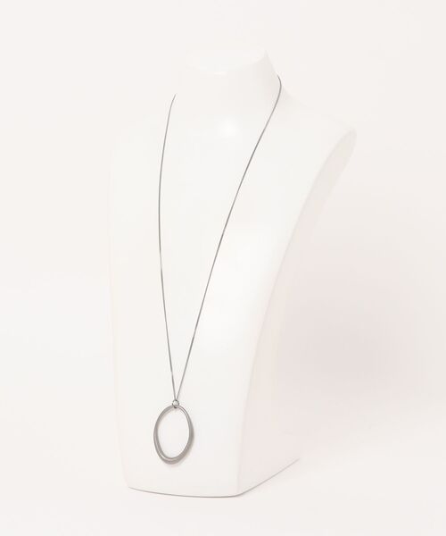 PAGEBOY（ページボーイ）の「オーバルチェーンネックレス（ネックレス・レディース・ブラック/シルバー・FREE）」の12枚目の写真