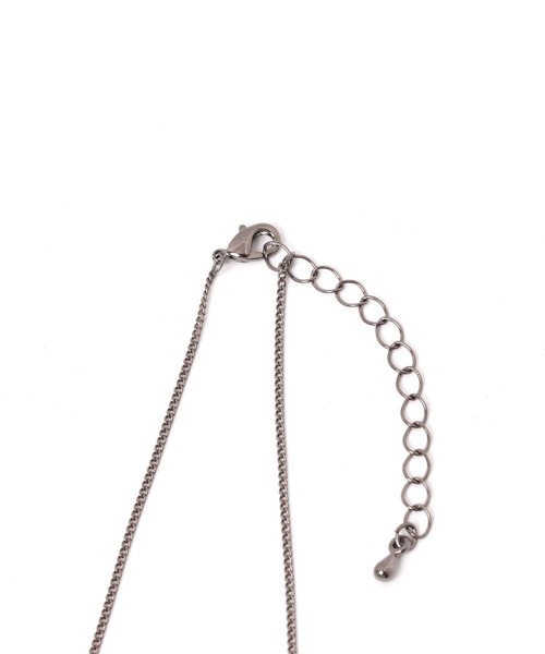 PAGEBOY（ページボーイ）の「オーバルチェーンネックレス（ネックレス・レディース・ブラック/シルバー・FREE）」の9枚目の写真