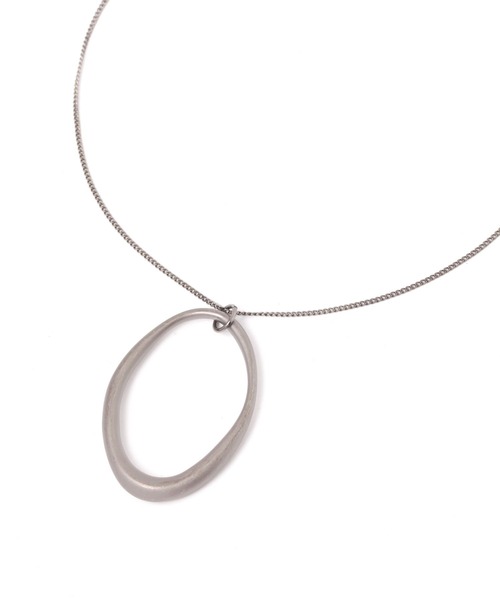 PAGEBOY（ページボーイ）の「オーバルチェーンネックレス（ネックレス・レディース・ブラック/シルバー・FREE）」の10枚目の写真