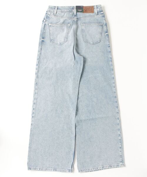 Guess（ゲス）の「ADJUSTABLE Wide Leg デニムパンツ ワイドジーンズ（デニムパンツ・レディース・ライトブルー・24inch/26inch/27inch）」の2枚目の写真