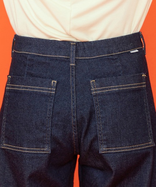 セール】SOMETHING BODYFIRE ワイドベイカーパンツ【暖】（デニム