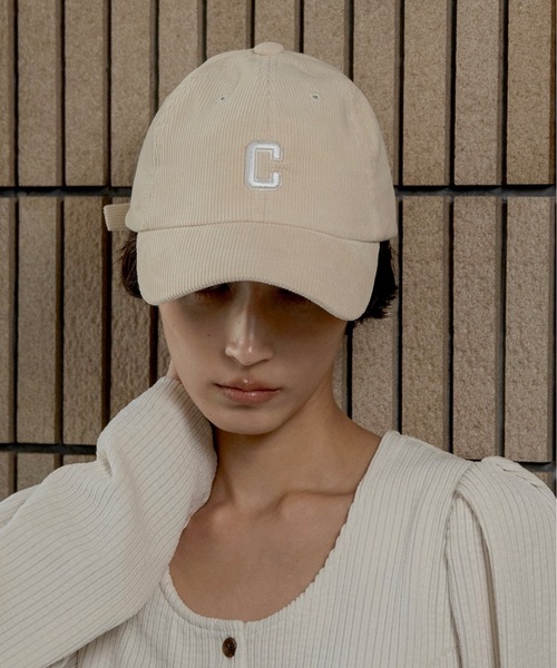 lawgy（ラウジー）の「thin line corduroy cap / スィンラインコーデュロイキャップ（キャップ・レディース・アイボリー/ブラック/ブラウン・FREE）」の2枚目の写真