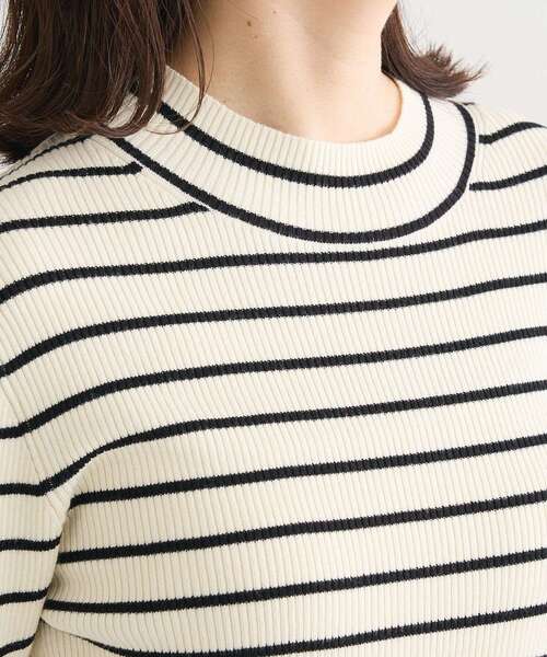 Green　Parks（グリーンパークス）の「袖口金釦リブニットプルオーバー（ニット/セーター・レディース・ボルドー/ダークネイビー/イエロー/ライトベージュ/杢グレー/その他7・FREE）」の17枚目の写真