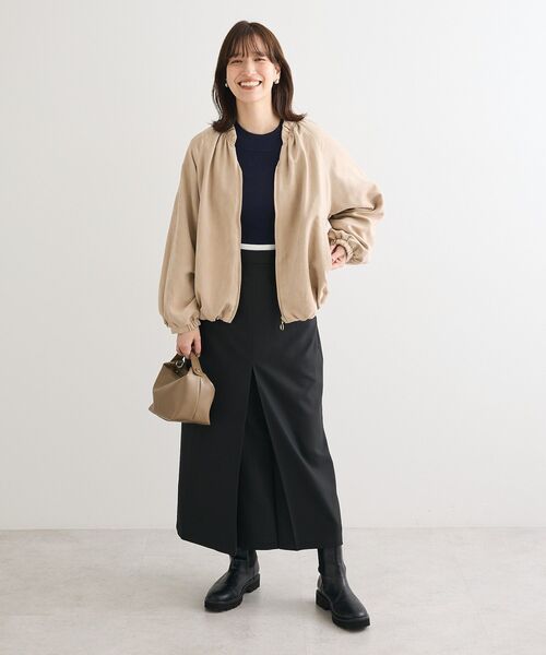 Green　Parks（グリーンパークス）の「袖口金釦リブニットプルオーバー（ニット/セーター・レディース・ボルドー/ダークネイビー/イエロー/ライトベージュ/杢グレー/その他7・FREE）」の19枚目の写真