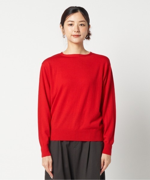 Letroyes（ルトロワ）の「THOMAS (CREW NECK)（ニット/セーター・レディース・アイボリー/レッド/ネイビー・1/2）」の10枚目の写真