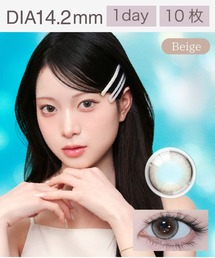 eyestar（アイスター）の「【水光カラコン】eyestar(アイスター) 1DAY ワンデー 10枚入り スターフレアベージュ 韓国カラコン（コンタクトレンズ・カラコン）」