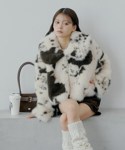 ファーショートコート（その他アウター）｜Chico（チコ）の