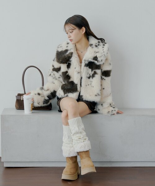 ファーショートコート（その他アウター）｜Chico（チコ）の